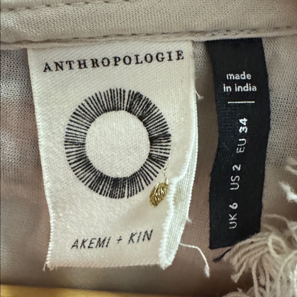 Anthropologie Akemi +Kin size 2 Embroidered Mini Dress - Picture 5 of 11